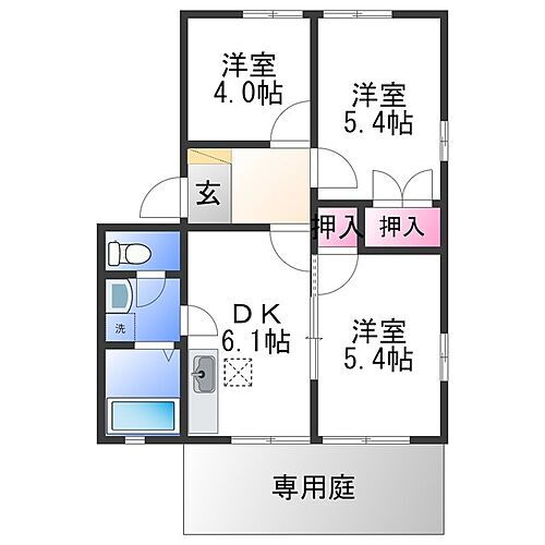 和歌山県海南市船尾 黒江駅 3DK アパート 賃貸物件詳細