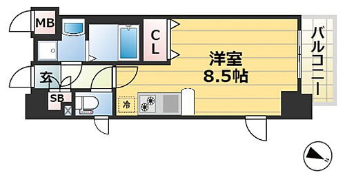 兵庫県神戸市中央区生田町4丁目 三ノ宮駅 1K マンション 賃貸物件詳細