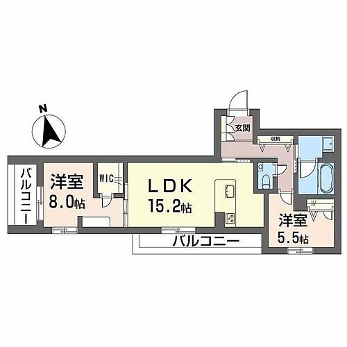シャーメゾン妙体寺町　伴 2階 2LDK 賃貸物件詳細