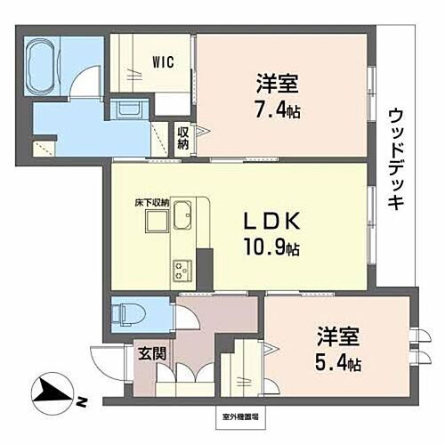 シャーメゾン　アンビエラ 1階 2LDK 賃貸物件詳細