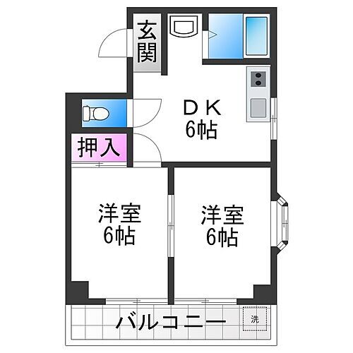 大阪府大阪市住之江区平林南2丁目 平林駅 2DK マンション 賃貸物件詳細