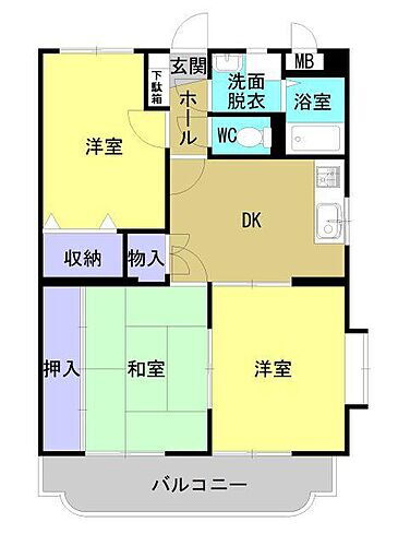 岡山県総社市福井 東総社駅 3DK マンション 賃貸物件詳細