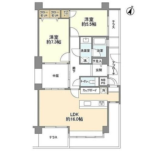 神奈川県横浜市青葉区奈良町 玉川学園前駅 2LDK マンション 賃貸物件詳細