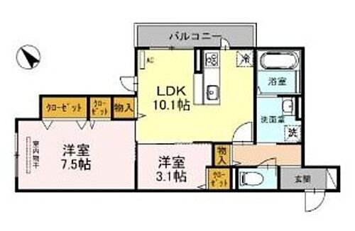大阪府堺市北区東三国ヶ丘町3丁 三国ケ丘駅 2LDK アパート 賃貸物件詳細