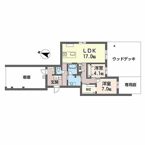 Ｅｌｅｎａ大江 1階 2LDK 賃貸物件詳細