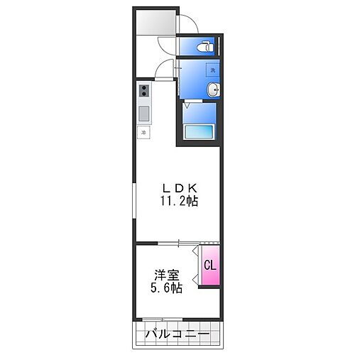 大阪府堺市堺区大浜中町2丁 堺駅 1LDK アパート 賃貸物件詳細