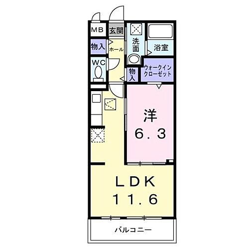 神奈川県厚木市上落合 愛甲石田駅 1LDK アパート 賃貸物件詳細