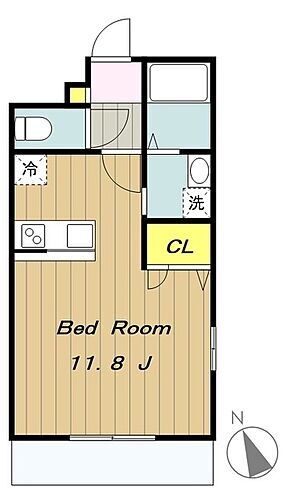 クレマチス 1階 ワンルーム 賃貸物件詳細