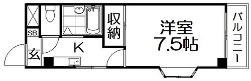 大阪府交野市私部2丁目 交野市駅 1K マンション 賃貸物件詳細