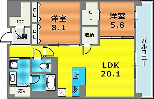 兵庫県神戸市東灘区西岡本1丁目14-20 住吉駅 2LDK マンション 賃貸物件詳細