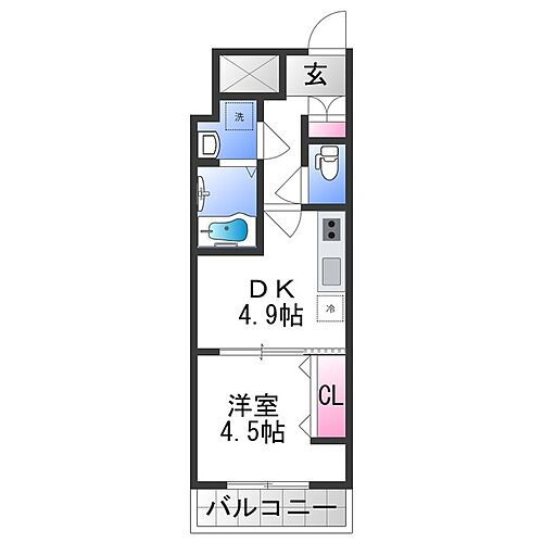 ＧＡＲＤＥＮＩＡ高井田 7階 1DK 賃貸物件詳細