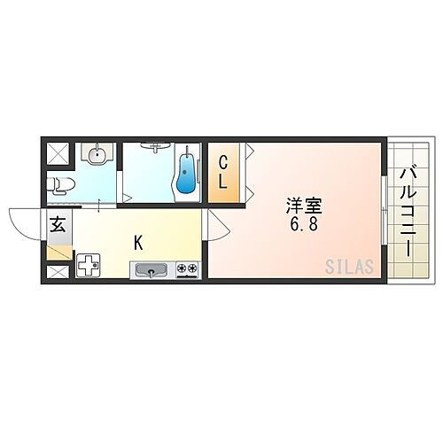 大阪府大阪市西成区岸里東1丁目 岸里玉出駅 1K マンション 賃貸物件詳細