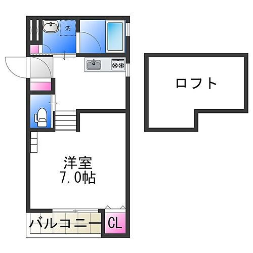 大阪府堺市西区浜寺石津町西4丁 石津川駅 1K アパート 賃貸物件詳細
