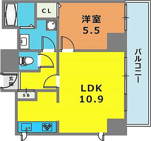 プレザン新神戸 4階 1LDK 賃貸物件詳細
