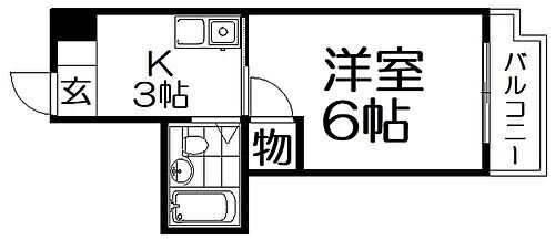 エルベコート枚方上之町 3階 1K 賃貸物件詳細