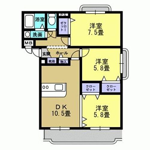 栃木県宇都宮市平出町 宇都宮駅 3LDK マンション 賃貸物件詳細