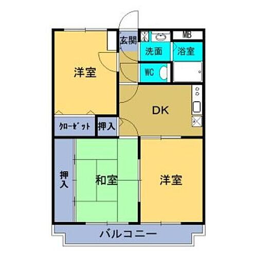 栃木県小山市若木町2丁目 小山駅 3DK マンション 賃貸物件詳細