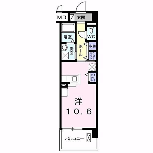 エテルノ　泉佐野 2階 ワンルーム 賃貸物件詳細