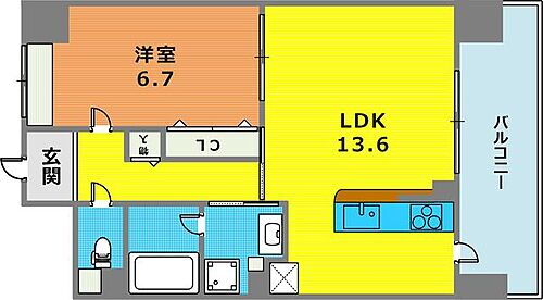 兵庫県神戸市兵庫区入江通2丁目 兵庫駅 1LDK マンション 賃貸物件詳細