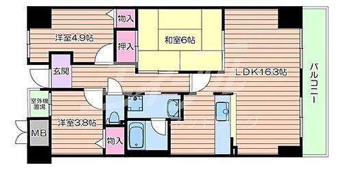 大阪府吹田市江坂町5丁目 緑地公園駅 3LDK マンション 賃貸物件詳細