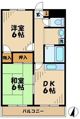 東京都八王子市堀之内3丁目36-13 京王堀之内駅 2DK マンション 賃貸物件詳細