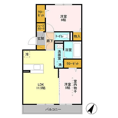 埼玉県草加市新里町 見沼代親水公園駅 2LDK アパート 賃貸物件詳細