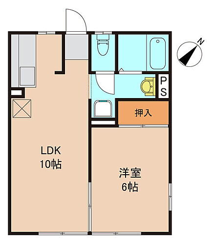 千葉県市川市関ケ島 妙典駅 1LDK アパート 賃貸物件詳細