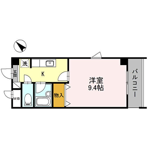 プレジデント２１ 5階 1K 賃貸物件詳細