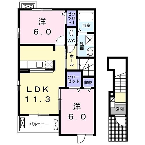 茨城県結城市大字結城 結城駅 2LDK アパート 賃貸物件詳細