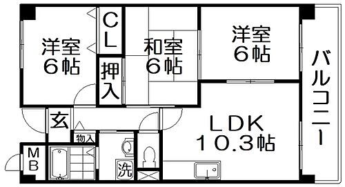 大阪府交野市星田4丁目 星田駅 3LDK マンション 賃貸物件詳細