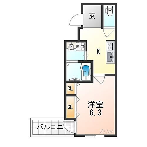 大阪府大阪市住吉区墨江4丁目 沢ノ町駅 1K アパート 賃貸物件詳細