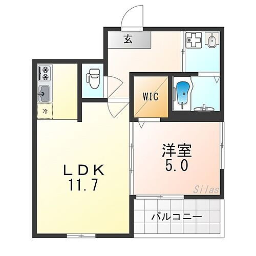 大阪府茨木市戸伏町 茨木市駅 1LDK アパート 賃貸物件詳細