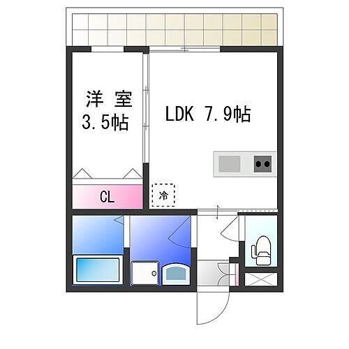 ジーメゾン石津 3階 1LDK 賃貸物件詳細