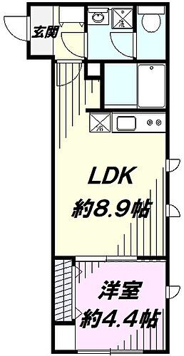 東京都日野市日野本町3丁目 日野駅 1LDK アパート 賃貸物件詳細
