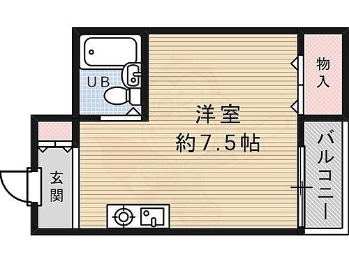 アーサ壱番館 3階 ワンルーム 賃貸物件詳細