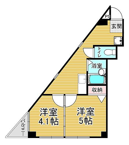 京都府京都市右京区西京極西川町 西京極駅 2K マンション 賃貸物件詳細