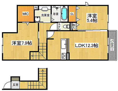 滋賀県大津市大将軍1丁目 瀬田駅 2LDK アパート 賃貸物件詳細