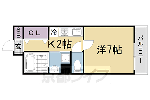 京都府京都市伏見区深草西浦町2丁目 くいな橋駅 1K アパート 賃貸物件詳細