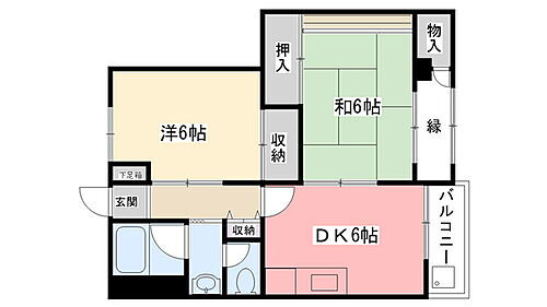 兵庫県西宮市甲子園浦風町11-27 甲子園駅 2DK マンション 賃貸物件詳細