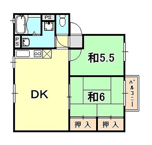 兵庫県芦屋市大原町 芦屋駅 2DK アパート 賃貸物件詳細