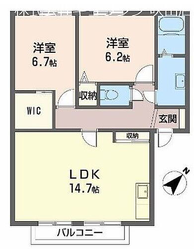 大阪府吹田市岸部北1丁目 岸辺駅 2LDK アパート 賃貸物件詳細