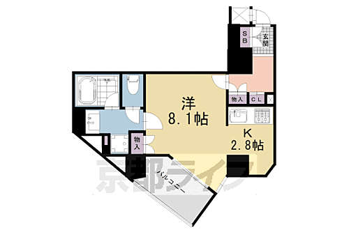 京都府京都市下京区猪熊通松原下る柿本町 五条駅 1K マンション 賃貸物件詳細