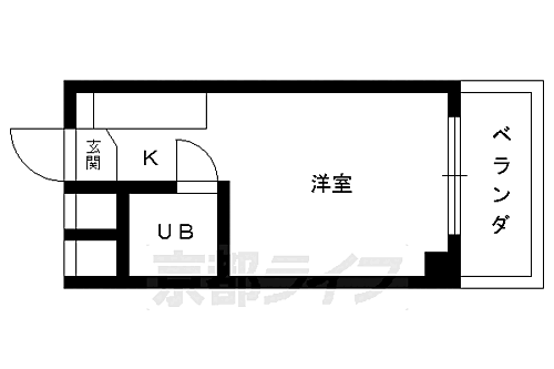 京都府京都市北区紫竹北大門町 北大路駅 1K マンション 賃貸物件詳細