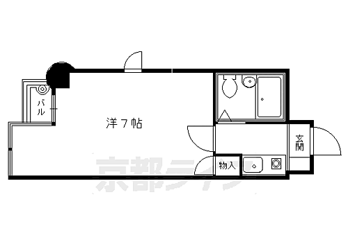 京都府京都市左京区北白川堂ノ前町 元田中駅 1K マンション 賃貸物件詳細