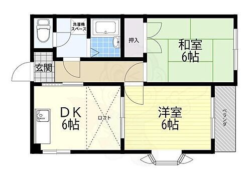 プレンディ真砂 1階 2DK 賃貸物件詳細