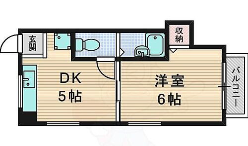 大阪府大阪市東淀川区小松2丁目 上新庄駅 1DK マンション 賃貸物件詳細