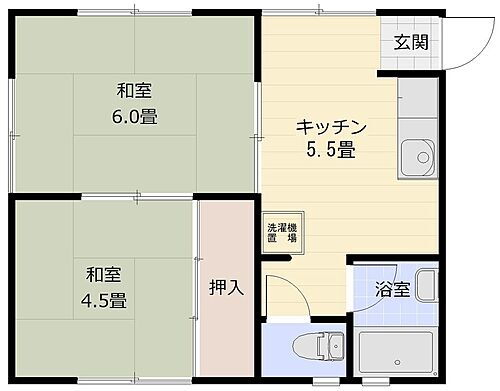 神奈川県横須賀市衣笠町9-3 衣笠駅 2DK アパート 賃貸物件詳細