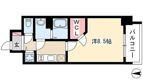 愛知県名古屋市中村区若宮町3丁目13-4 太閤通駅 1K マンション 賃貸物件詳細