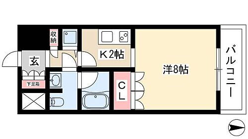 愛知県名古屋市東区泉1丁目1-30 久屋大通駅 1K マンション 賃貸物件詳細