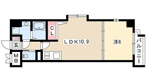 ＨＦ名駅北レジデンスＥＡＳＴ 8階 1LDK 賃貸物件詳細